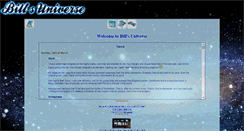 Desktop Screenshot of billsuniverse.com